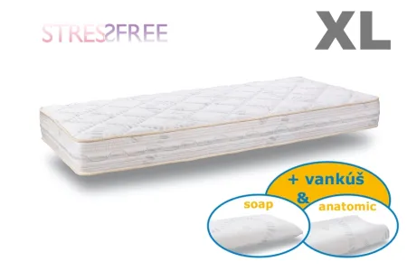 Atypický SET matrac StressFree XL s vankúšom